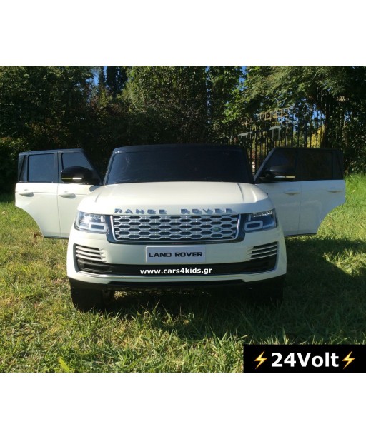 24Volt Range Rover Vogue White Luxury Edition with 2.4G R/C under License